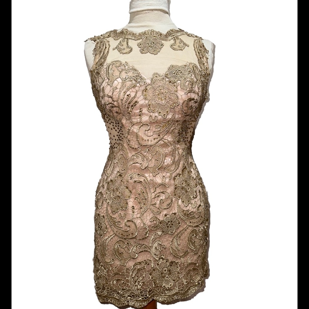 dave & johnny dress Formal Party Beaded Luxury Fashion